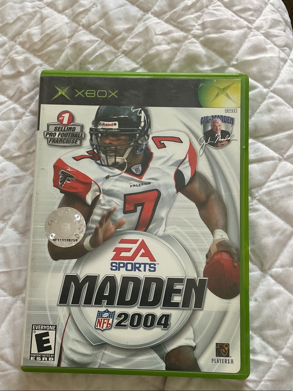 Madden NFL 2004 Xbox Video Game - White & Red